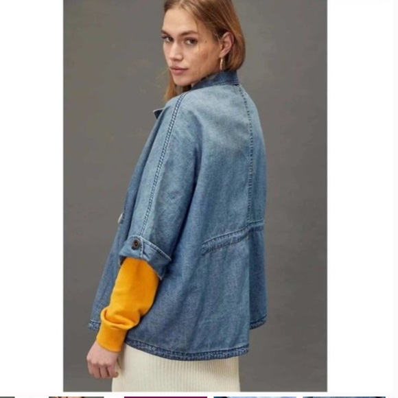 Anthropologie Denim jacket, size XS/S - Picture 4 of 16